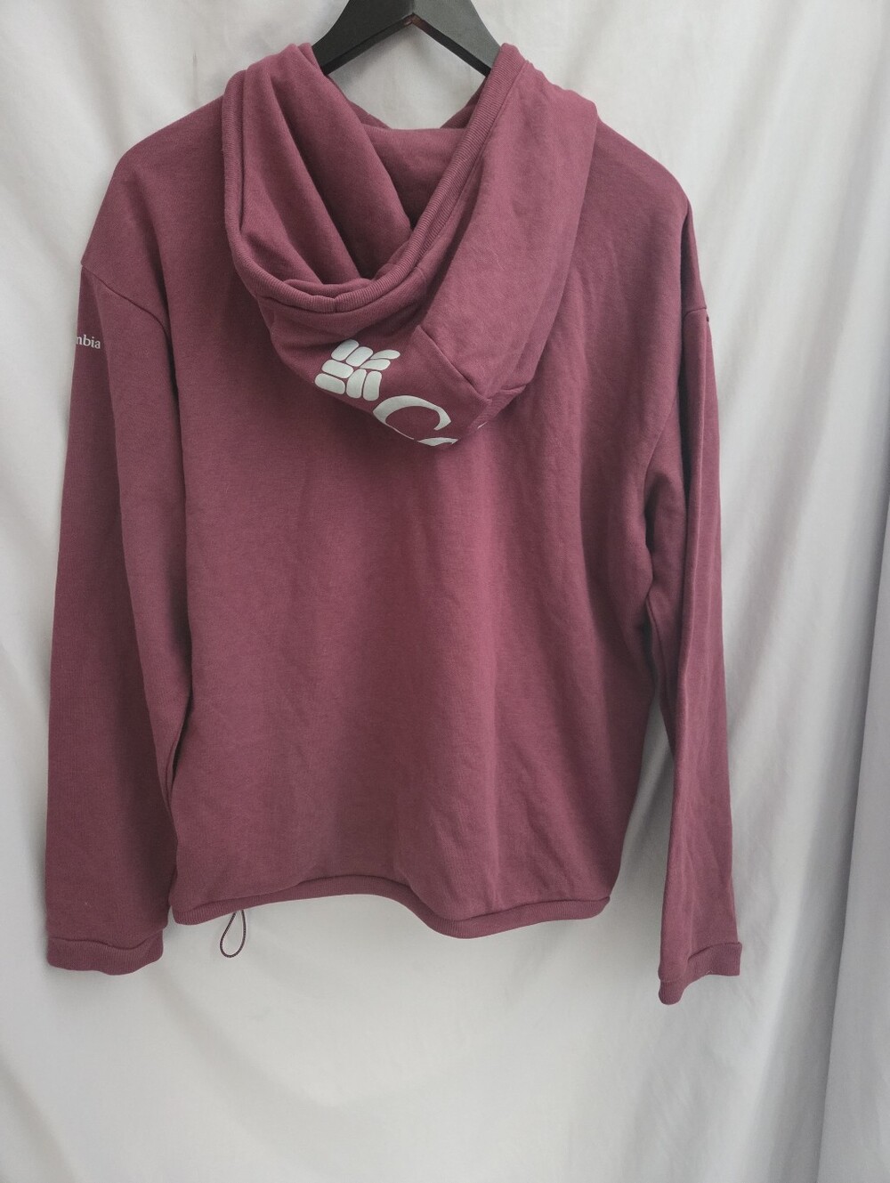 Columbia Women's Burgundy Maroon Pullover Hoodie - Picture 2 of 5